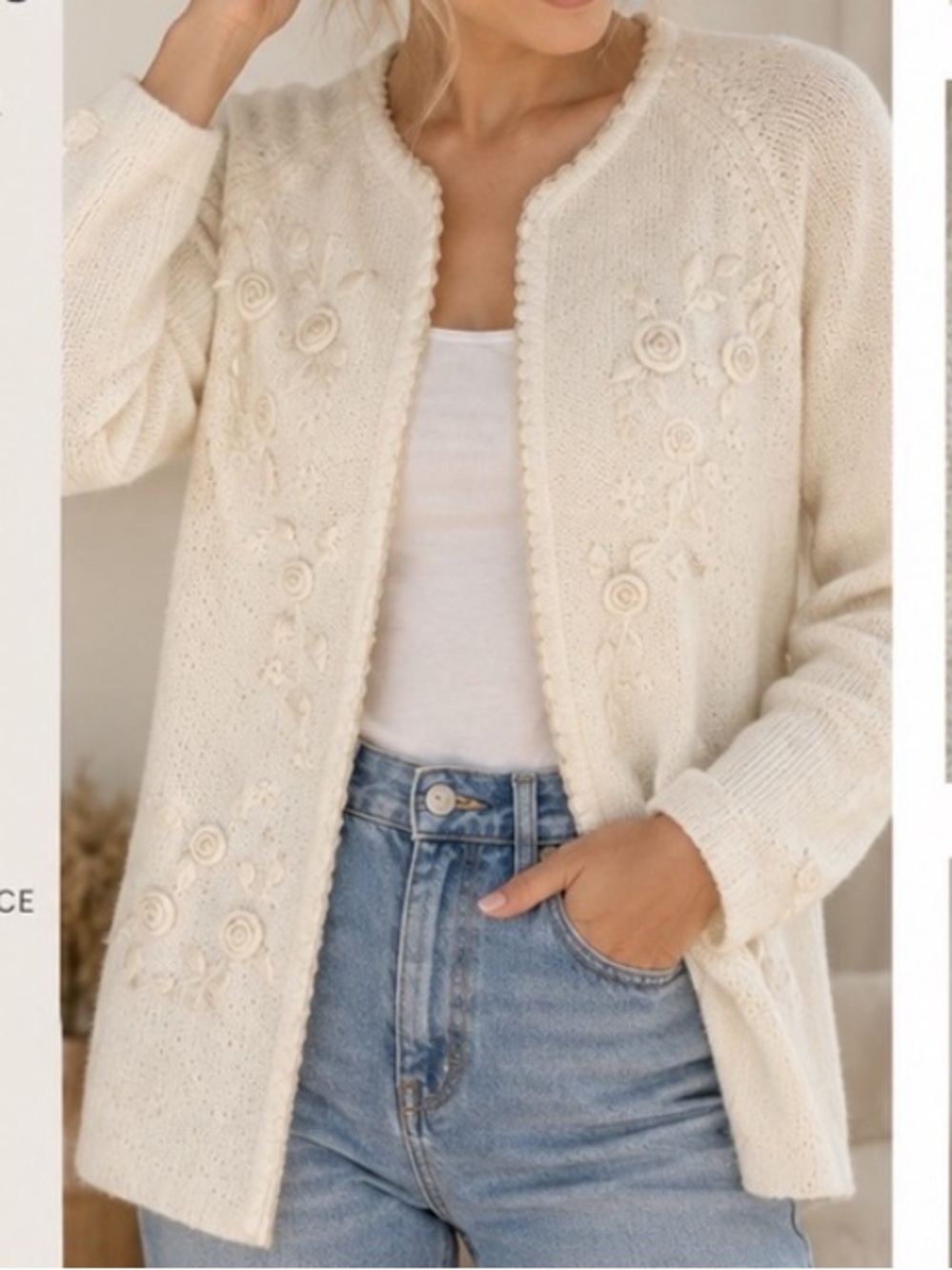 Vintage FashionElle Cardigan Sweater‎